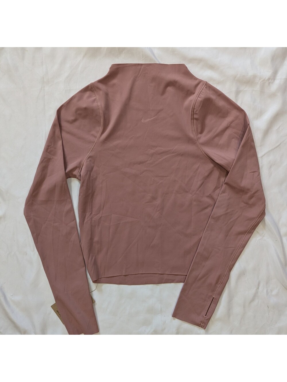 Nike Zenvy Women's Dri-FIT Long Sleeve Top Smokey Mauve M(ASIA L) FN3023-208 - Picture 3 of 9